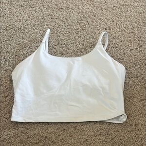Women's White Athletic Cami Top